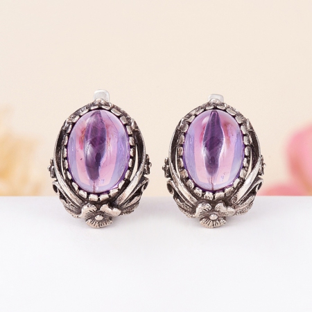 Серьги аметист (серебро 925 пр.) Серьги аметист (серебро 925 пр.)Аметист<br>Серьги аметист (серебро 925 пр.)<br><br>kit: None