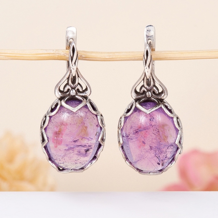 Серьги аметист (серебро 925 пр.) Серьги аметист (серебро 925 пр.)Аметист<br>Серьги аметист (серебро 925 пр.)<br><br>kit: None
